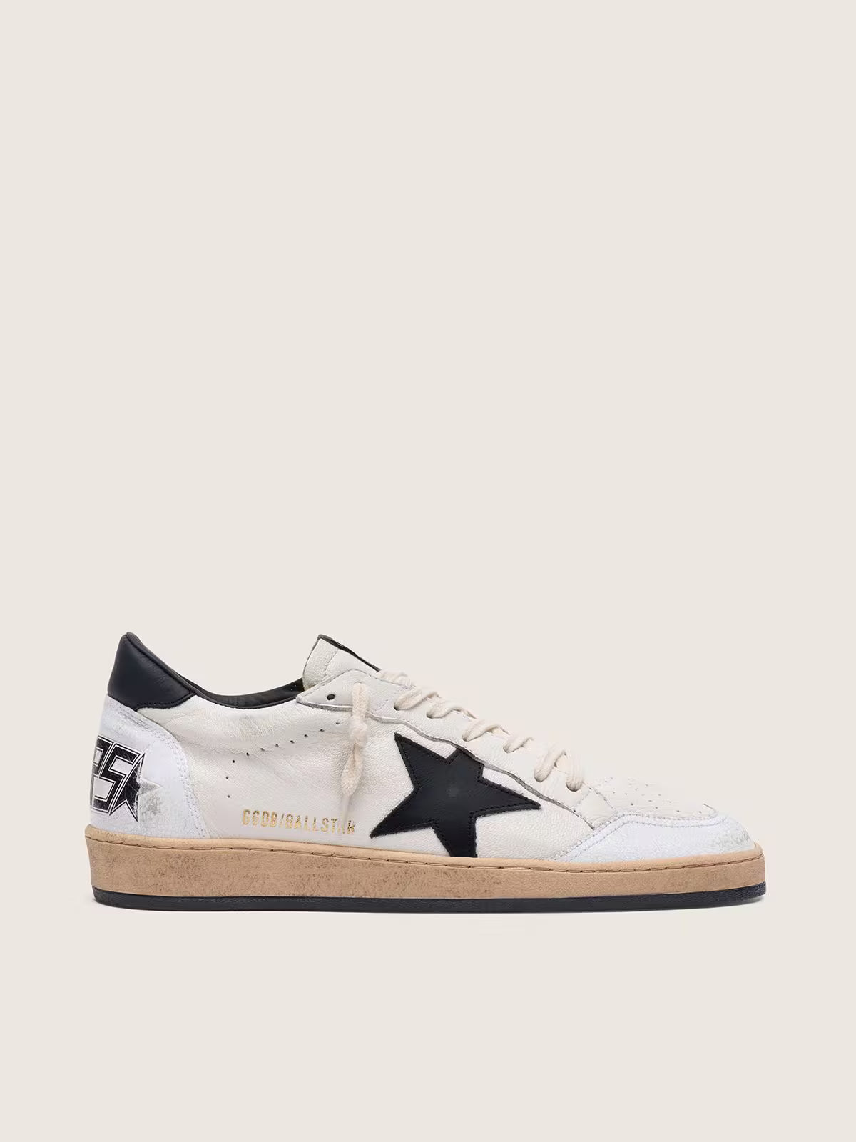 GGD Men's Ball Star in white nappa