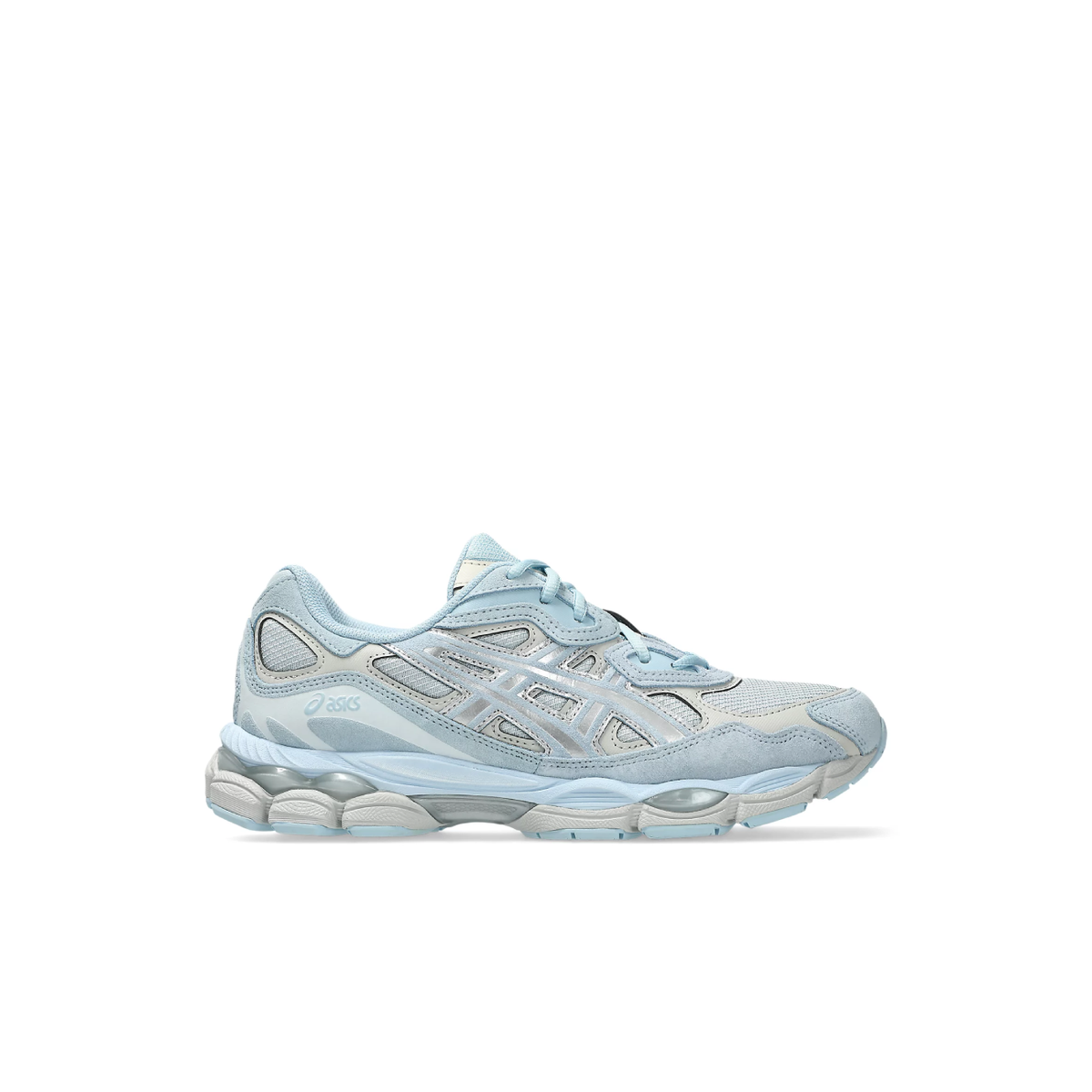 Asics Gel nyc Double Laces in Storm Cloud/ Pure Silver