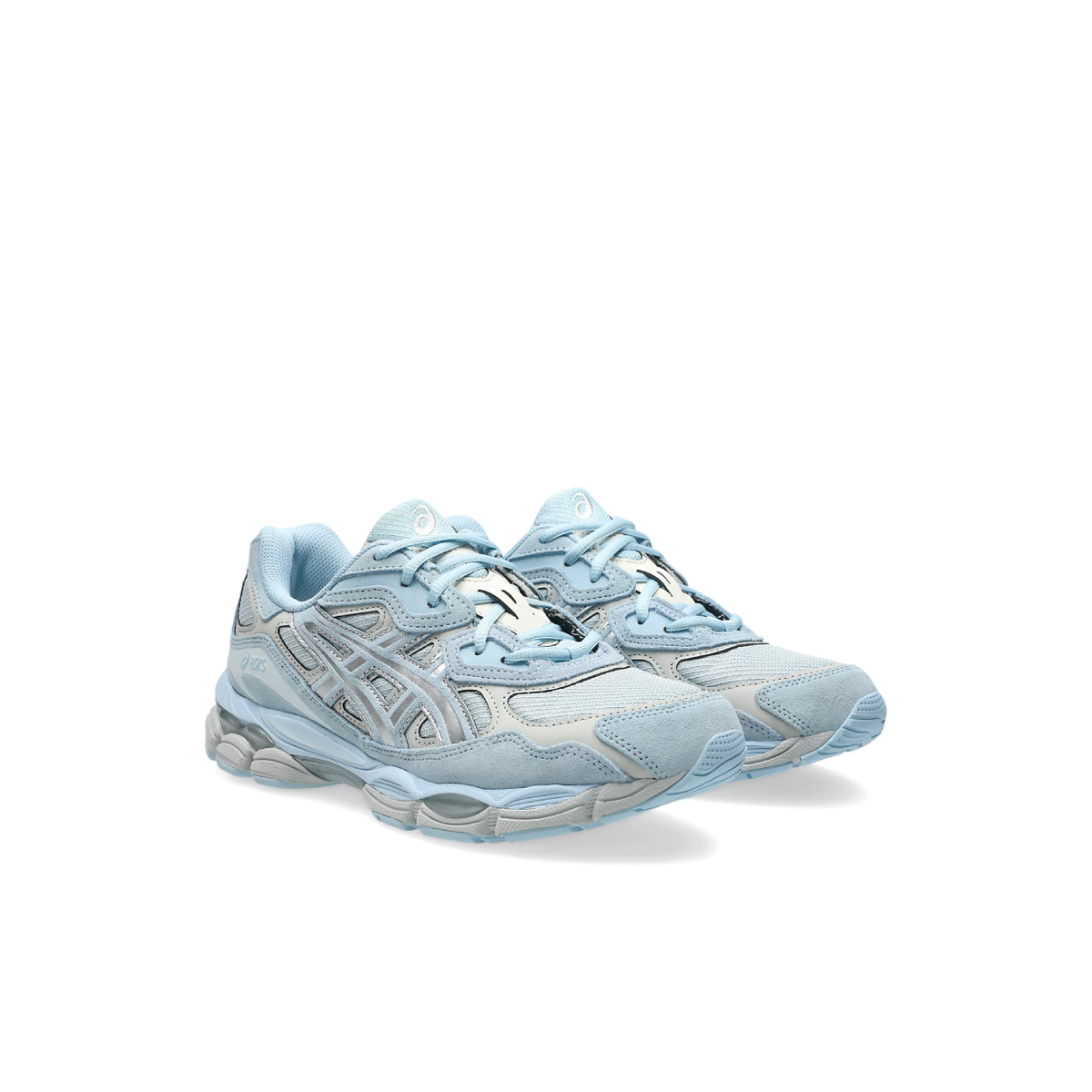 Asics Gel nyc Double Laces in Storm Cloud/ Pure Silver